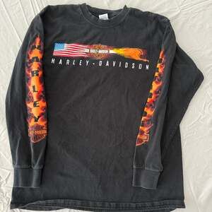 Harley Davidson Vintage 2000 Harley Davidson Flames Long Sleeve Mexico